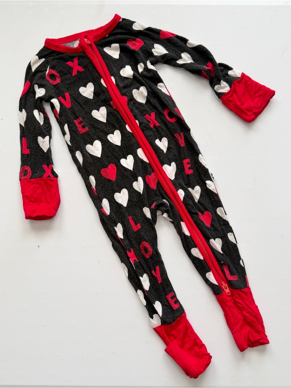Little Sleepies Love Bamboo Zippy 0-3M